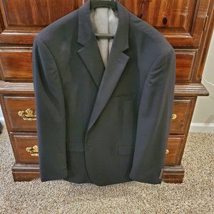 Men's suit coat, black, size 50 regular, short.